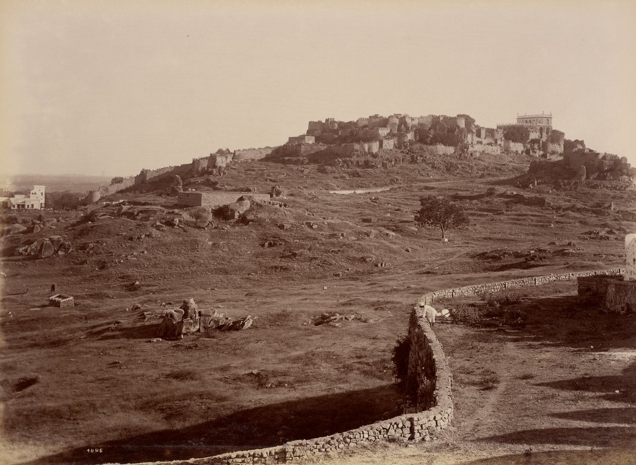 Golconda Fort by Lala Deen Dayal