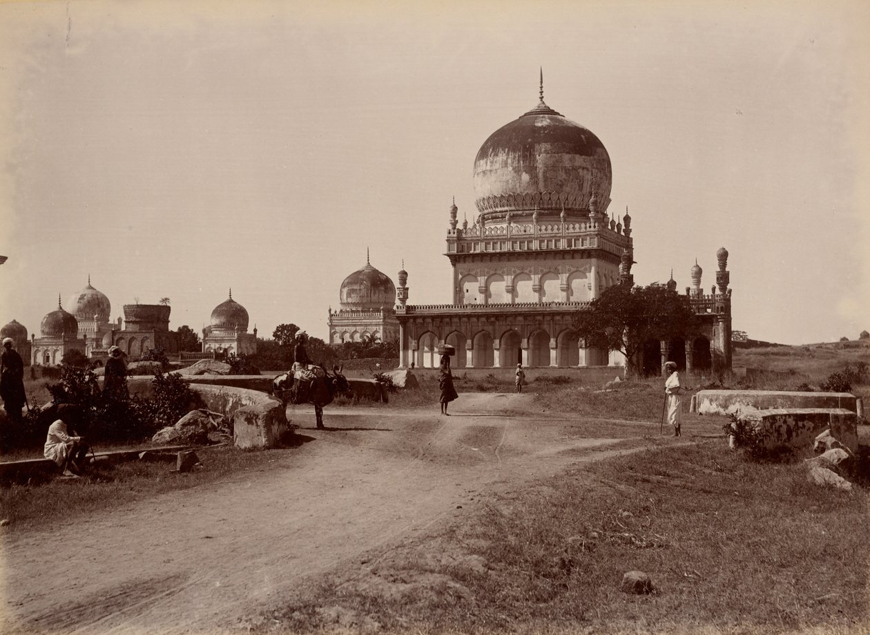 Golconda Tombs by Lala Deen Dayal