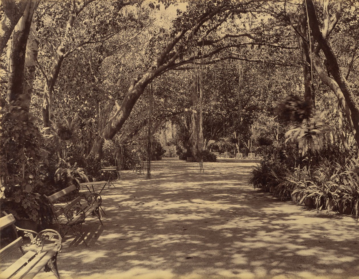 Sookh-Vilas Palace Garden by Lala Deen Dayal