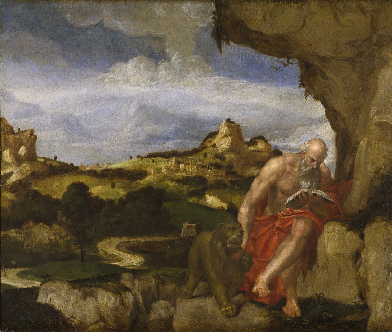 St. Jerome in the Wilderness by Lambert Sustris