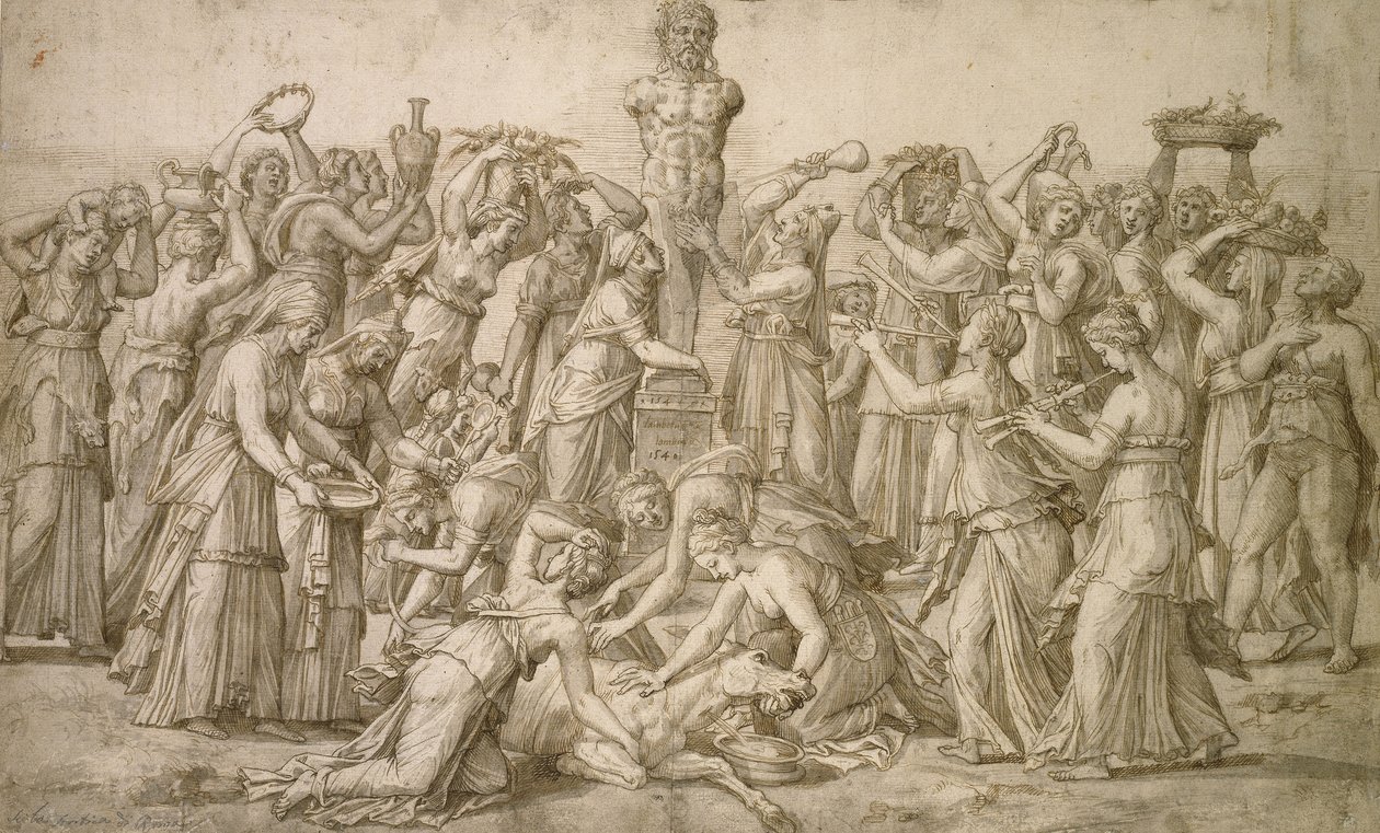 Sacrifice to Priapus by Lambert Lombard