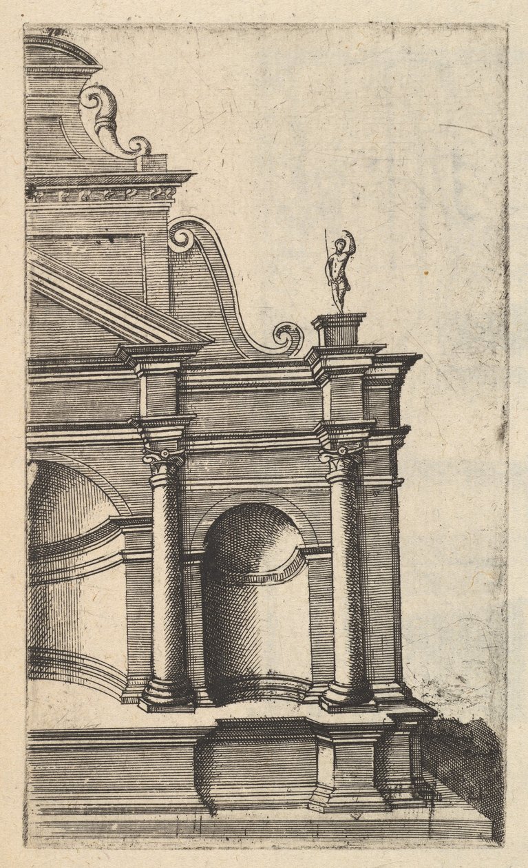 Partial View of a Monument [Mercurii Templum] from the series 