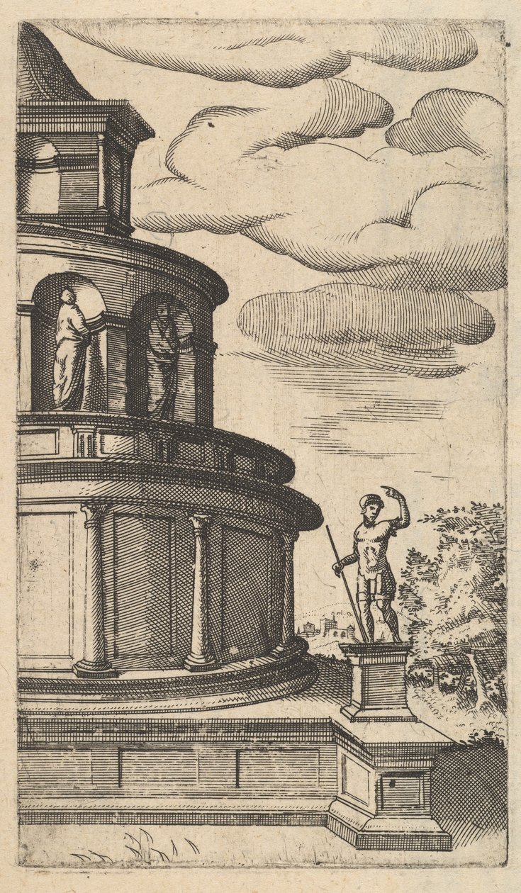Partial view of a Building [Sepulchrum Adriani] from the series 