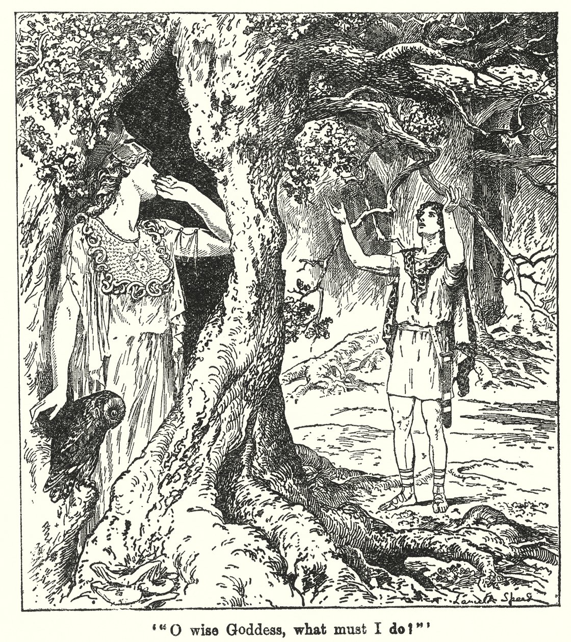 O Wise Goddess, What Must I Do! by Lancelot Speed