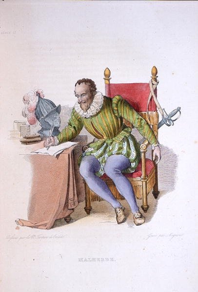 Portrait of Francois de Malherbe, illustration from 