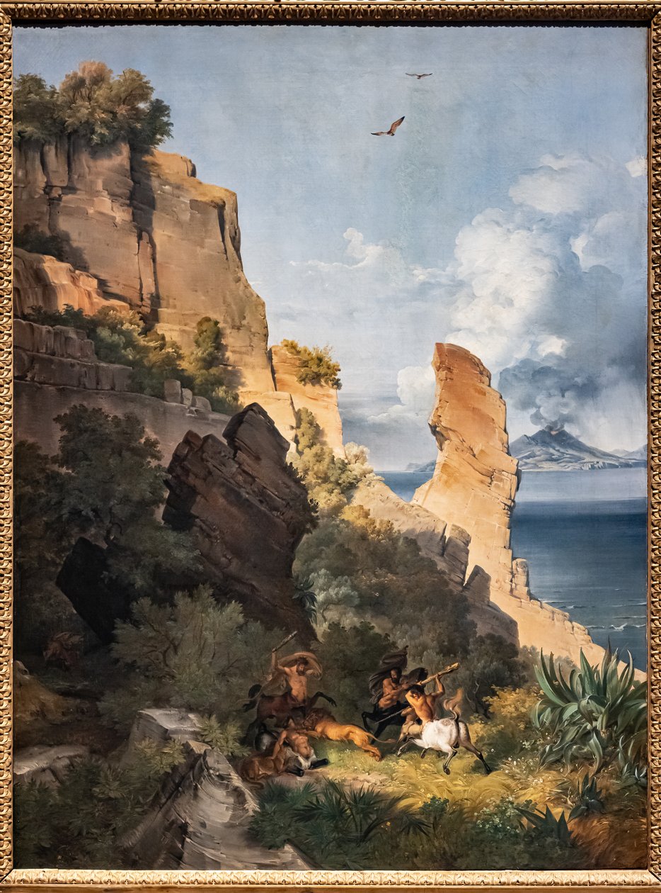 Landscape with hunt of centaurs by Lancelot Théodore Turpin de Crissé de Crissé