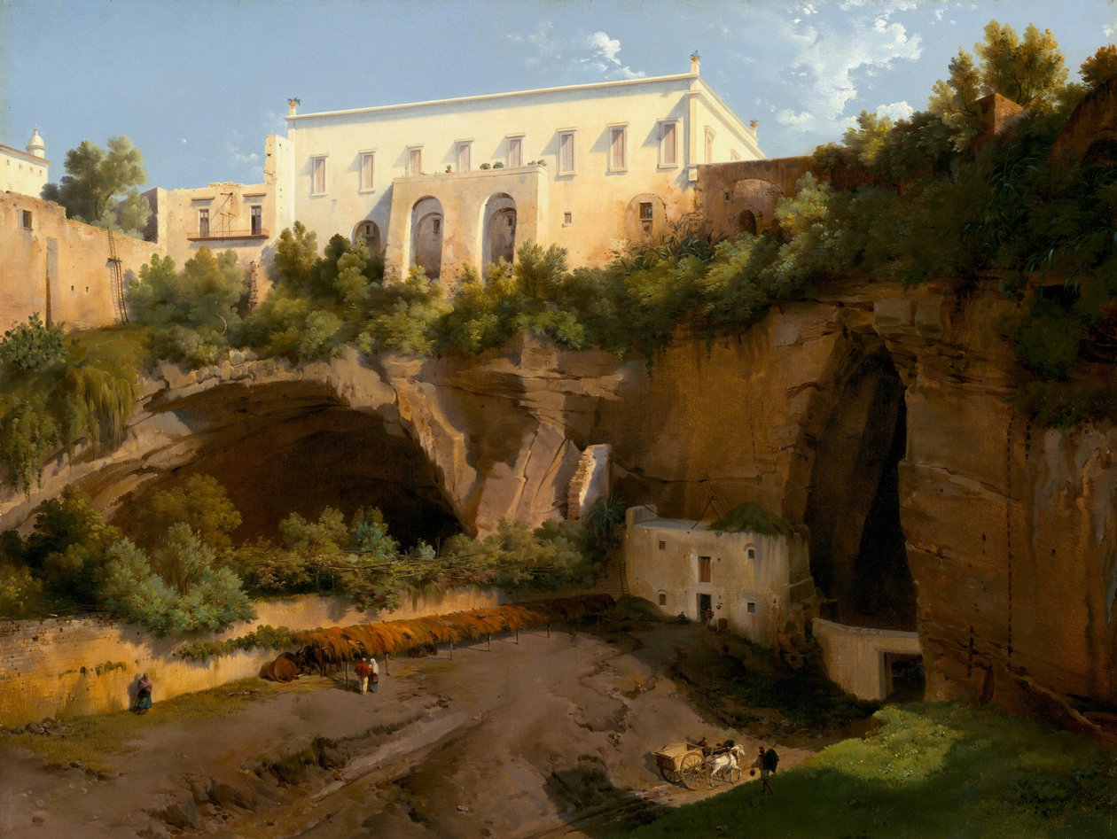 View of a Villa, Pizzofalcone, Naples, c. 1819 by Lancelot Théodore Turpin de Crissé de Crissé