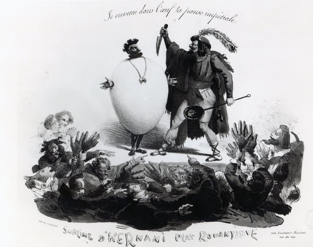 Hernani Sublime, a Romantic Dish, Caricature of 