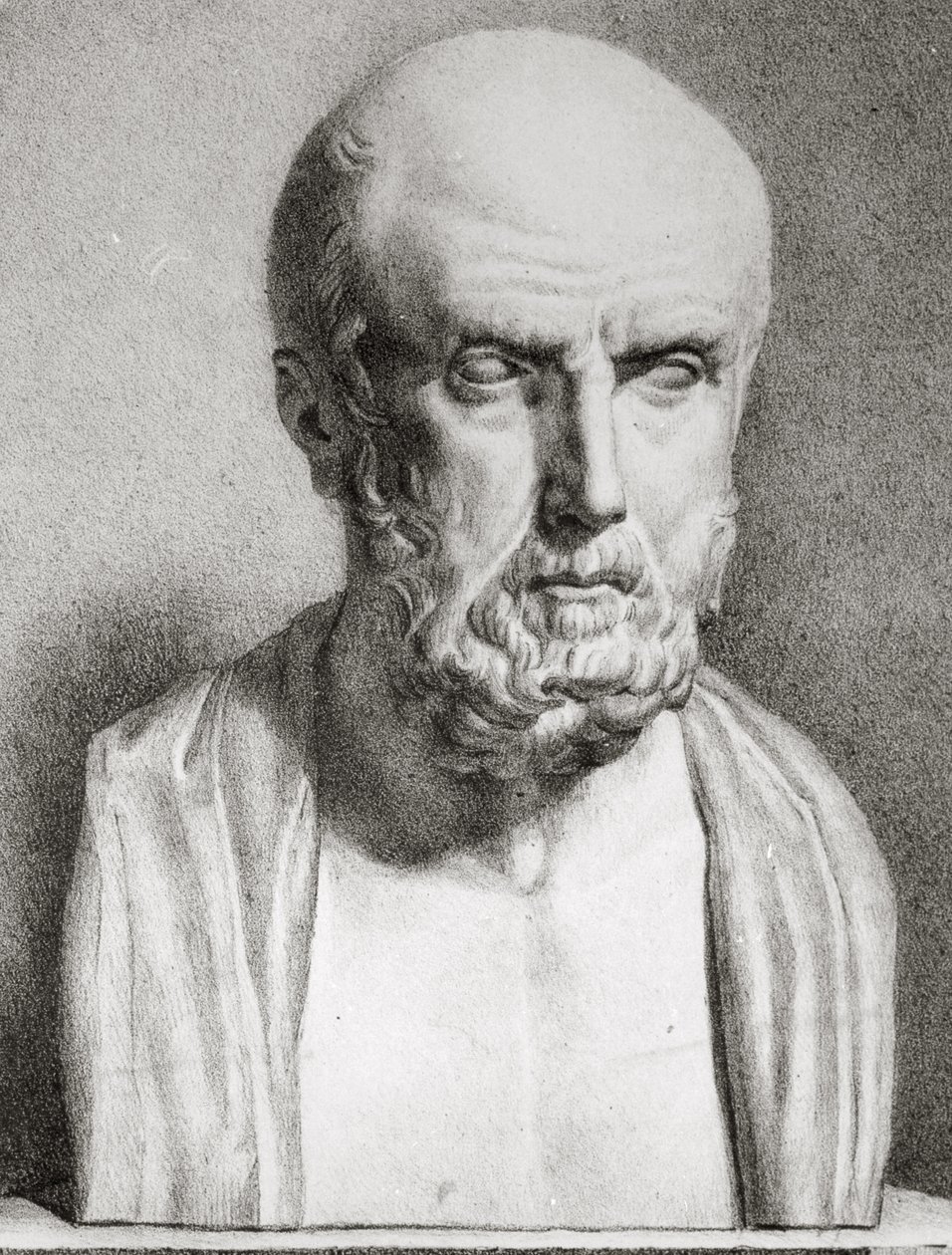 Portrait of Hippocrates (detail) by Langlume
