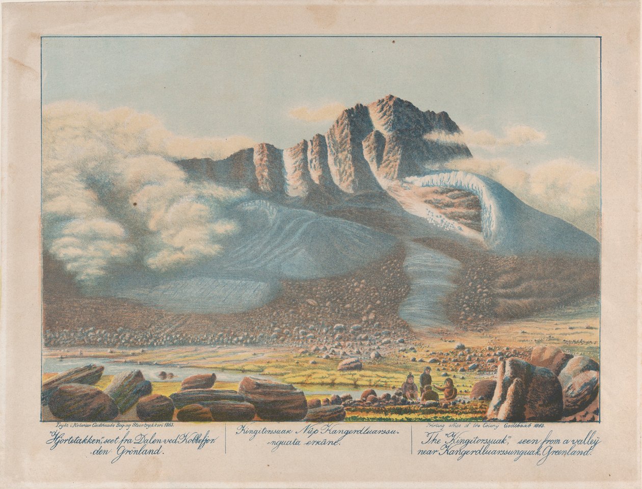 The Kingitorssuak seen from a valley near Kangerdluarssunguak, Greenland by Lars Møller
