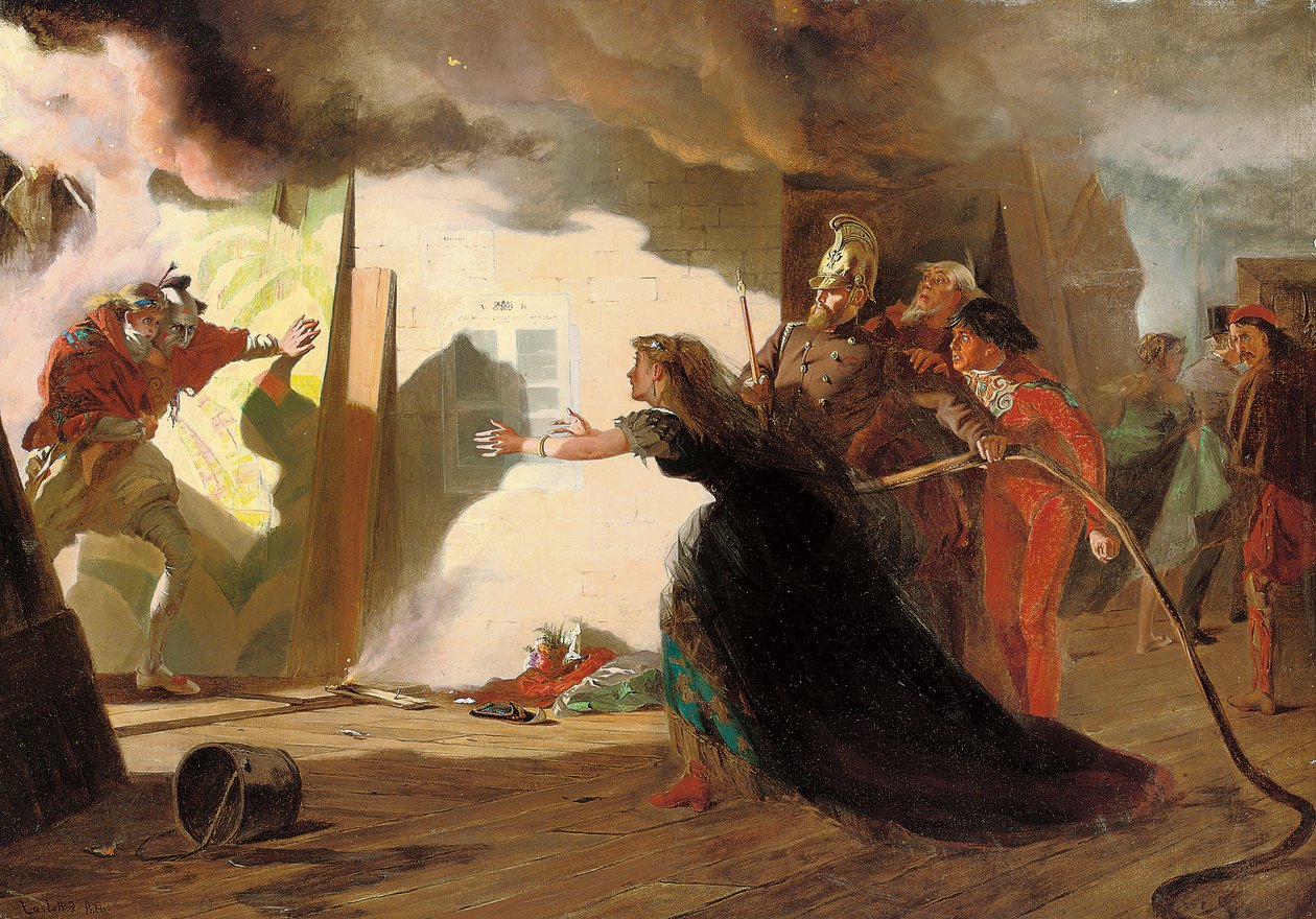 Fire at the theatre by Laslett John Pott