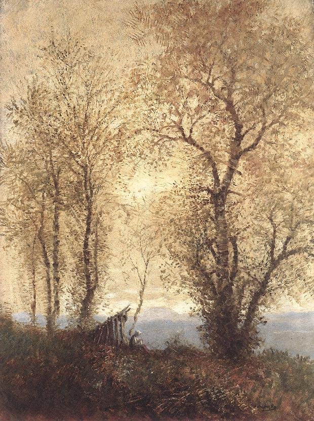 Landscape in Autumn by Laszlo Mednyanszky
