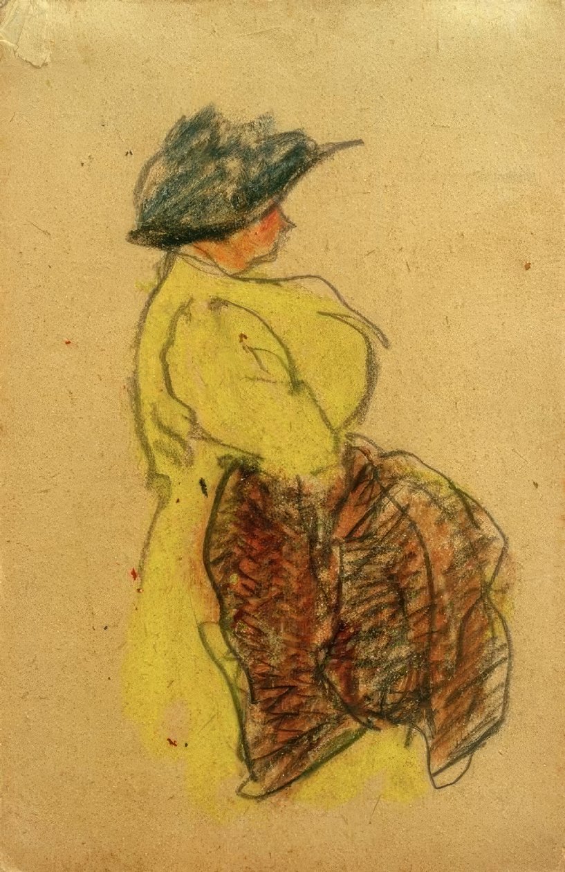 Untitled (Woman in Yellow, from the Right) by Laszlo Moholy Nagy