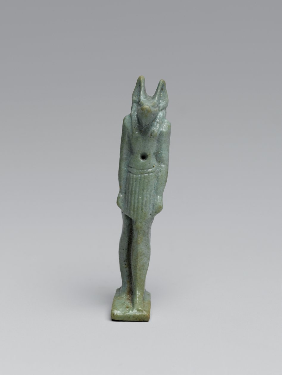 Standing figure of Anubis, 665-332 BC by Late Period Egyptian