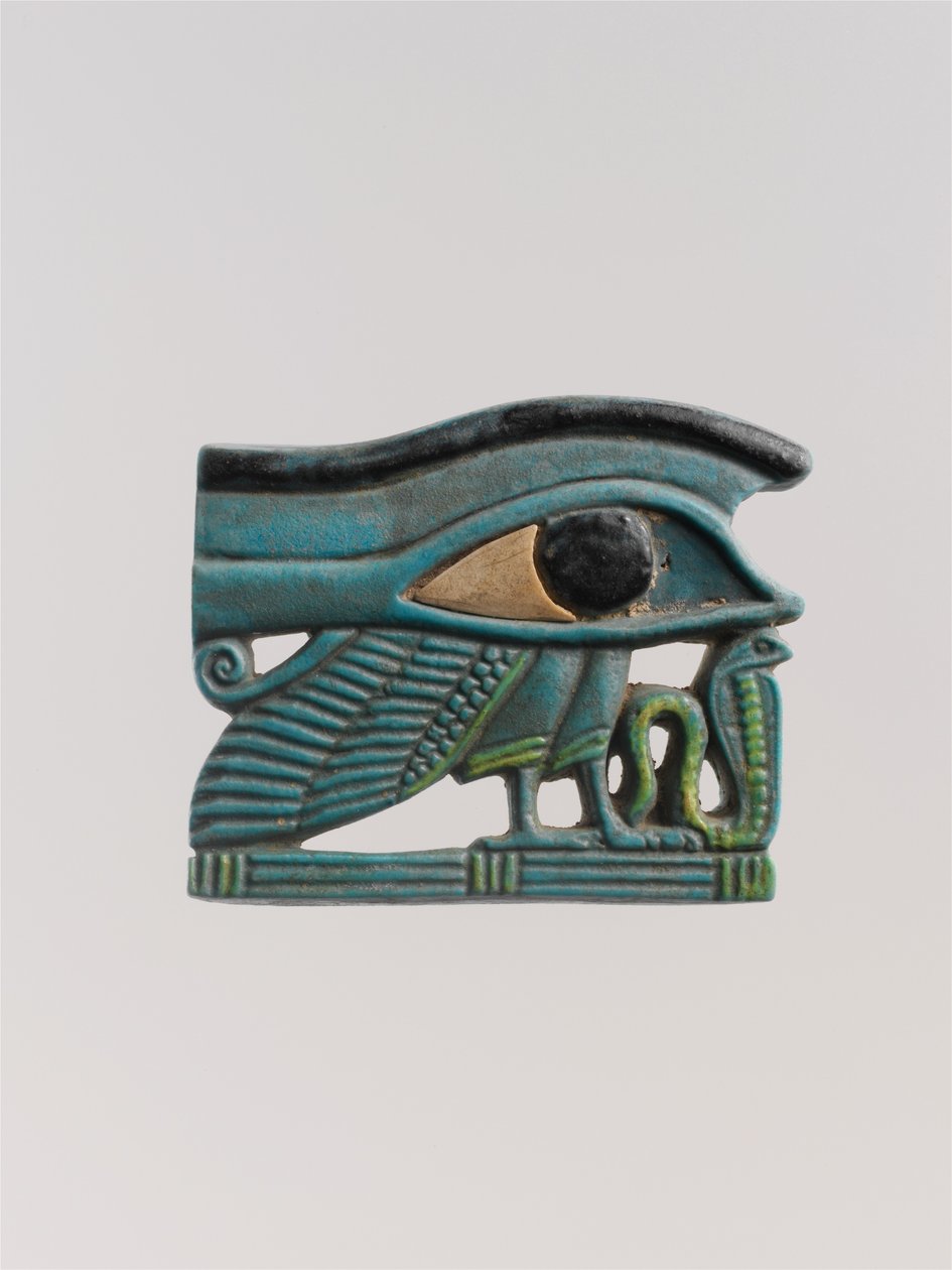 Wedjat eye amulet by Late Period Egyptian