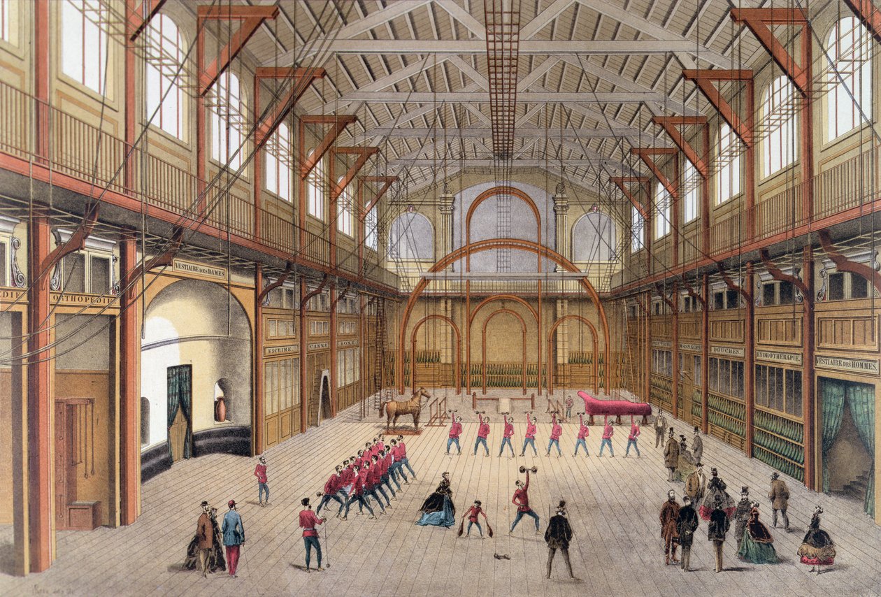 The Gym in the rue des Martyrs, Paris, founded by Eugene Paz in 1866 by Laurent Victor Rose