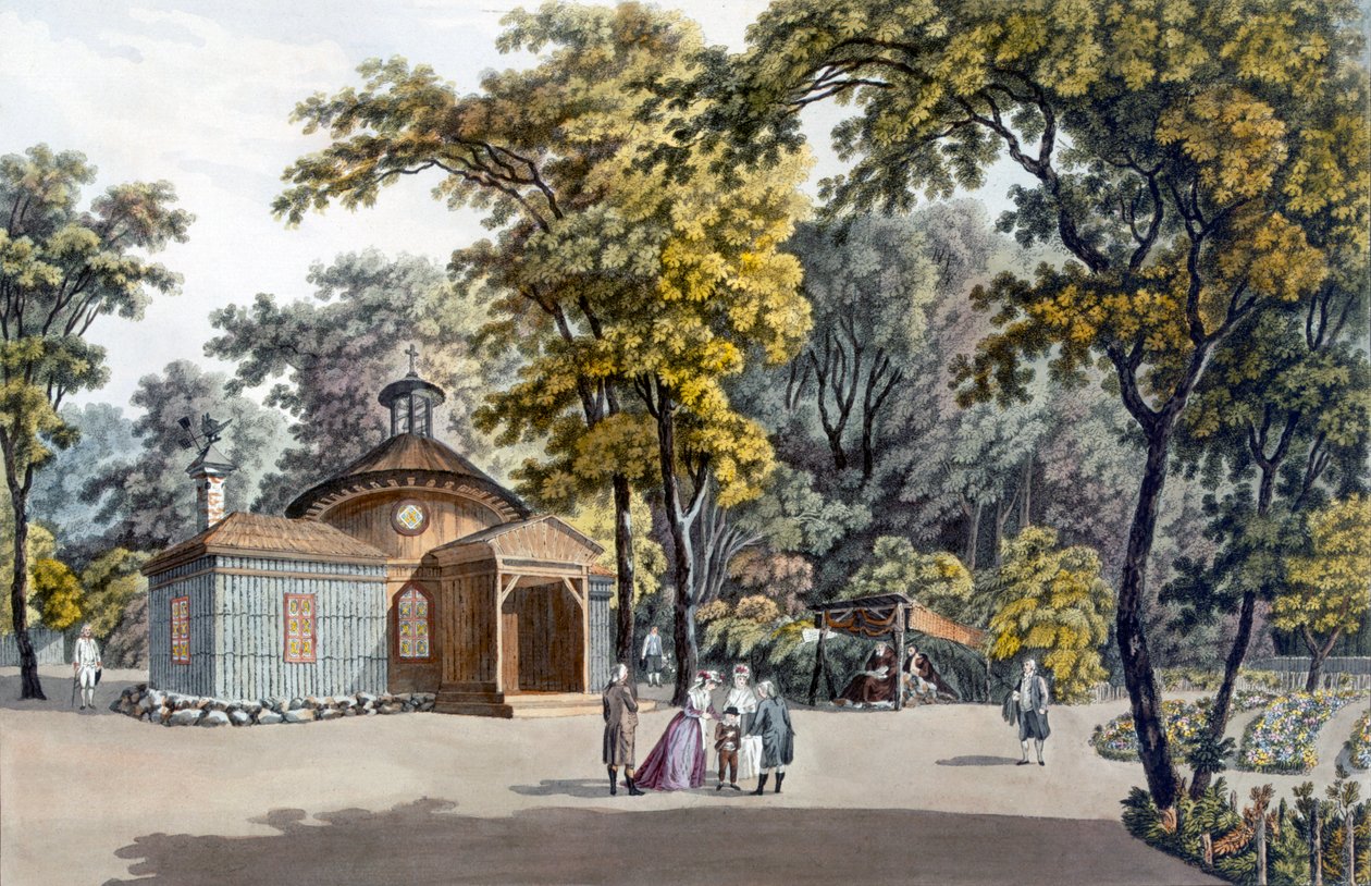 The Hermitage at the Garden of the Imperial Palace of Laxenbourg, Austria, c.1790 by Laurenz Janscha