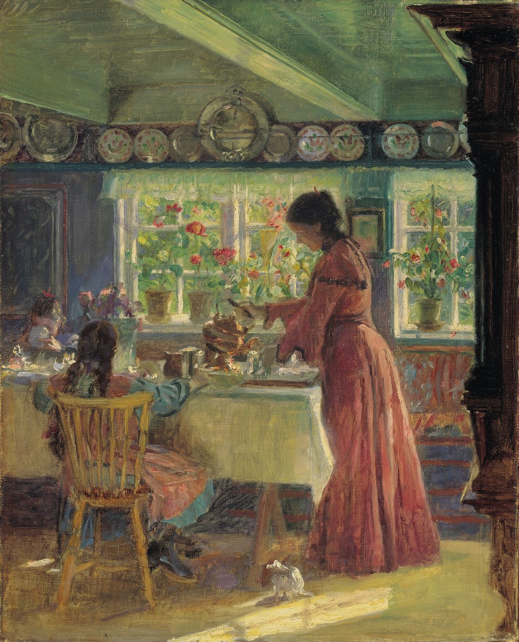 Pouring the Morning Coffee by Laurits Regner Tuxen