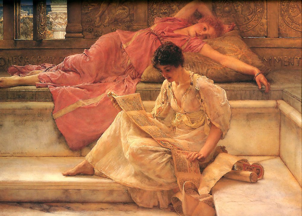 Favourite Poet by Lawrence Alma Tadema