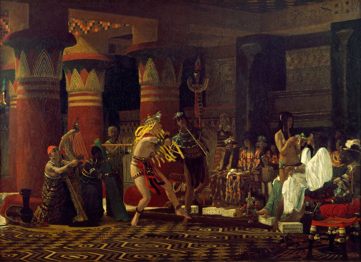 Pastimes in Ancient Egypt, 3000 Years Ago by Lawrence Alma Tadema