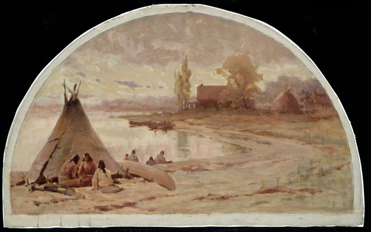 Kinzie House, Near Fort Dearborn, 1804, 1900 by Lawrence Carmichael Earle