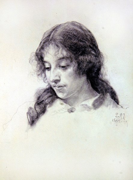 Portrait Study of Miss Raven-Hill by Lawrence Alma Tadema