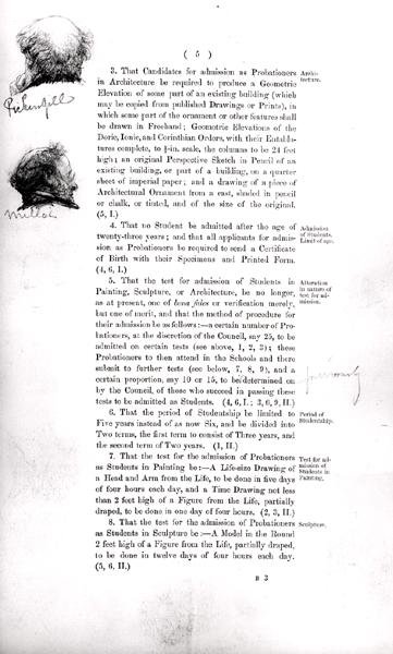 Sketch of a Committee Member, from the margins of the 