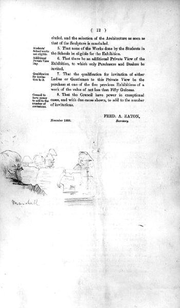 Sketch of a Committee Member, from the Margins of the 