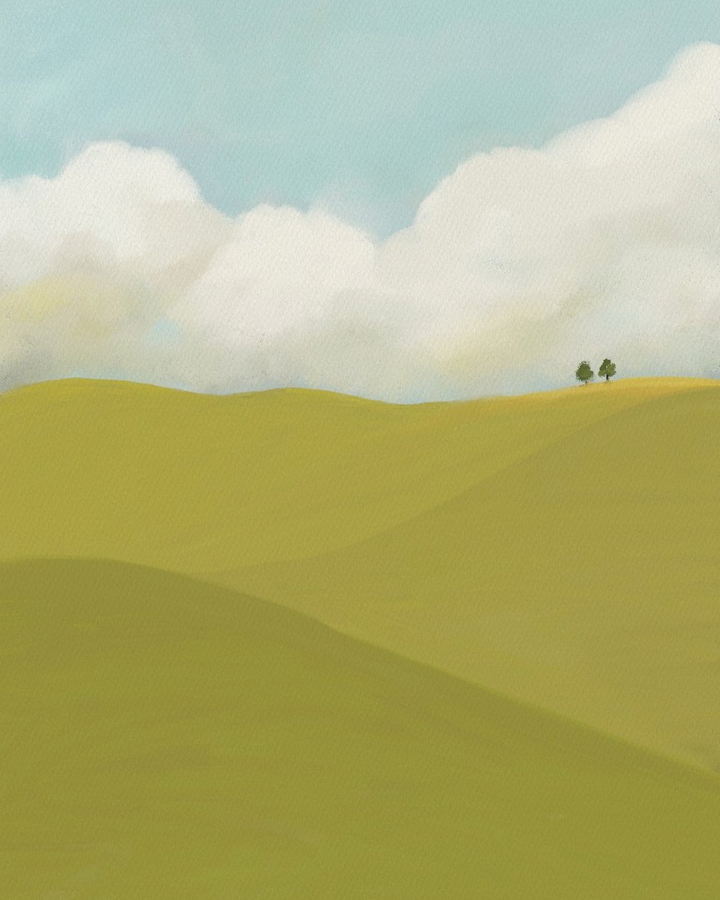 Clouds and Fields, c.2018 by Leah Straatsma