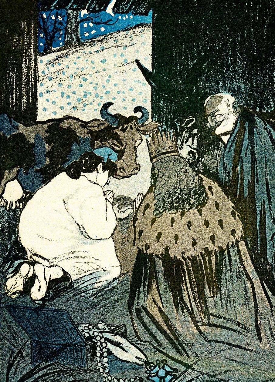 Emile Loubet and Marianne Welcome the Wise Men into the Manger by Leal de Camara