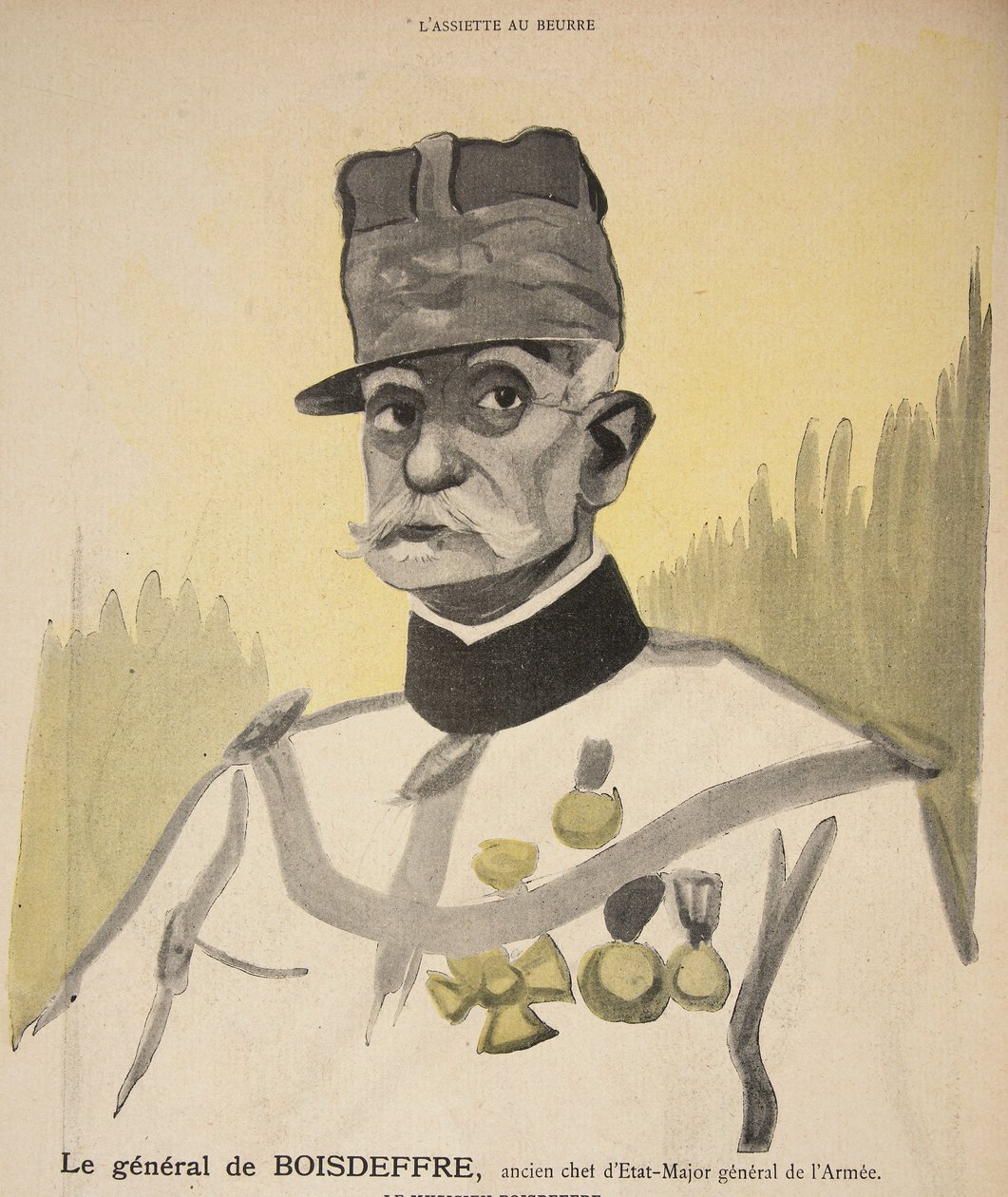 General Boisdeffre, former Chief of the Defence Staff, illustration from 