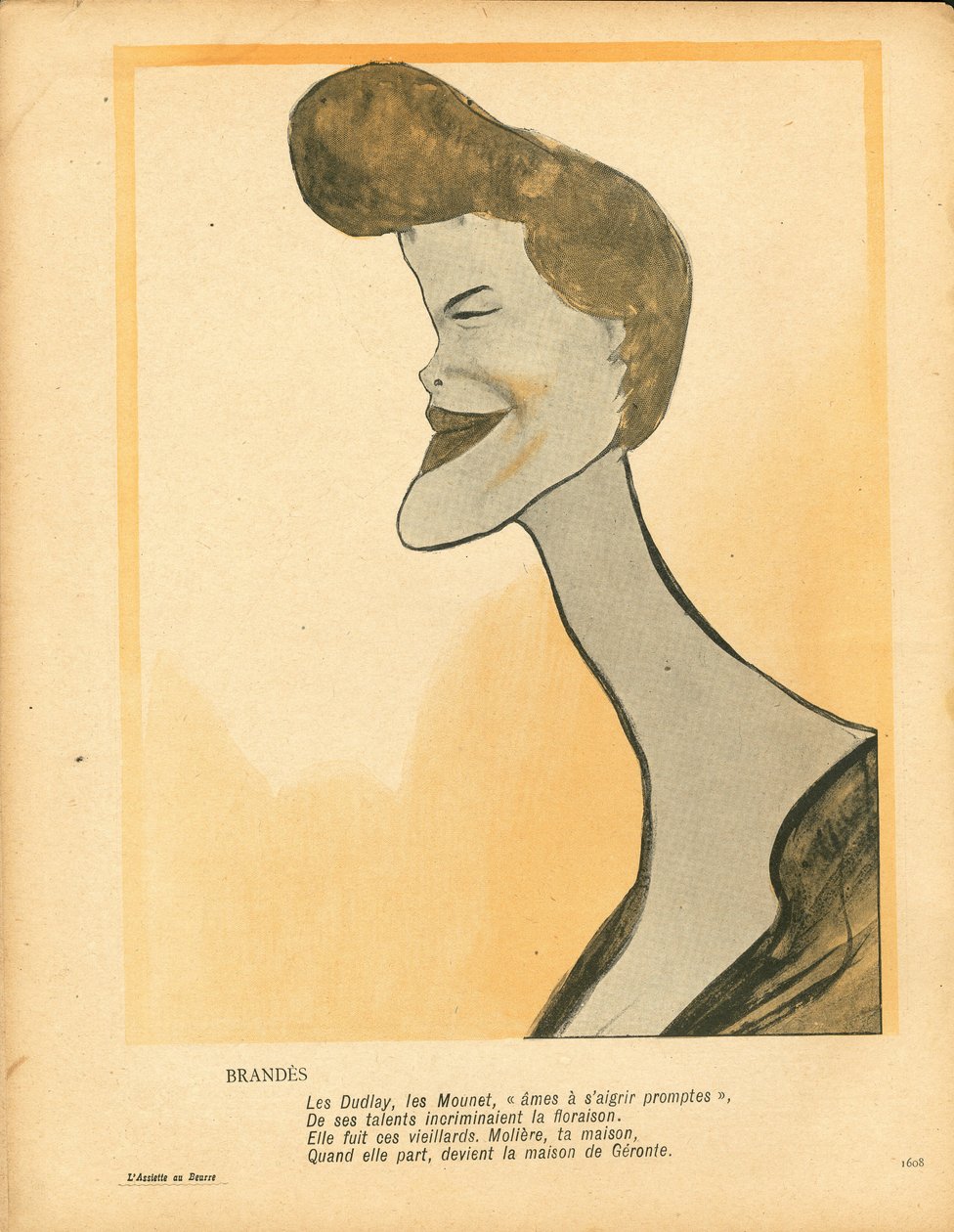 The Butter Plate, number 94, Satirical in Colors by Leal de Camara