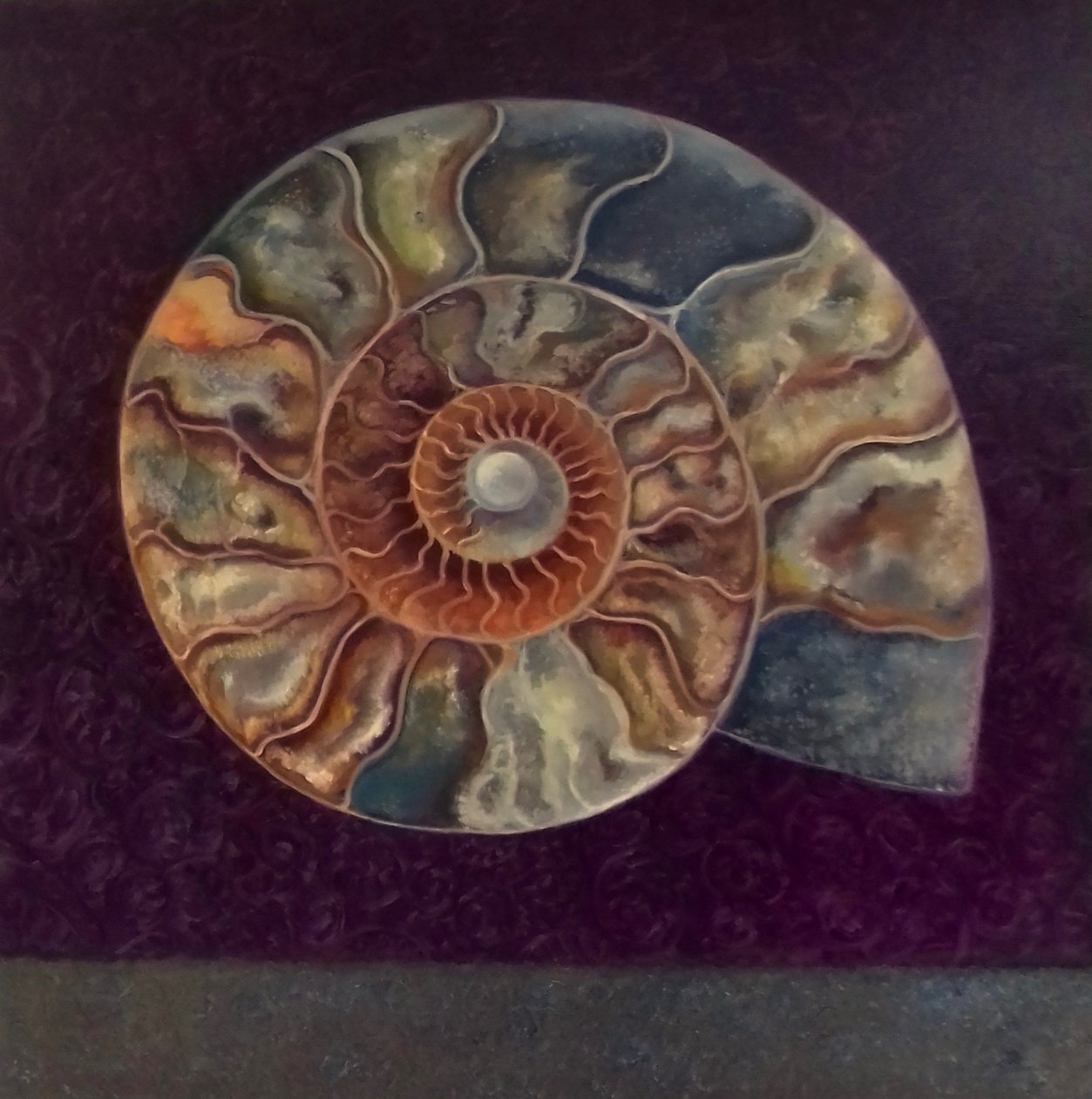 Ammonite, Magenta, 2021 by Lee Campbell