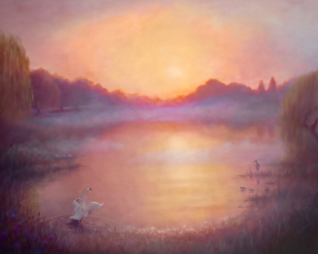 Misty River Morning by Lee Campbell