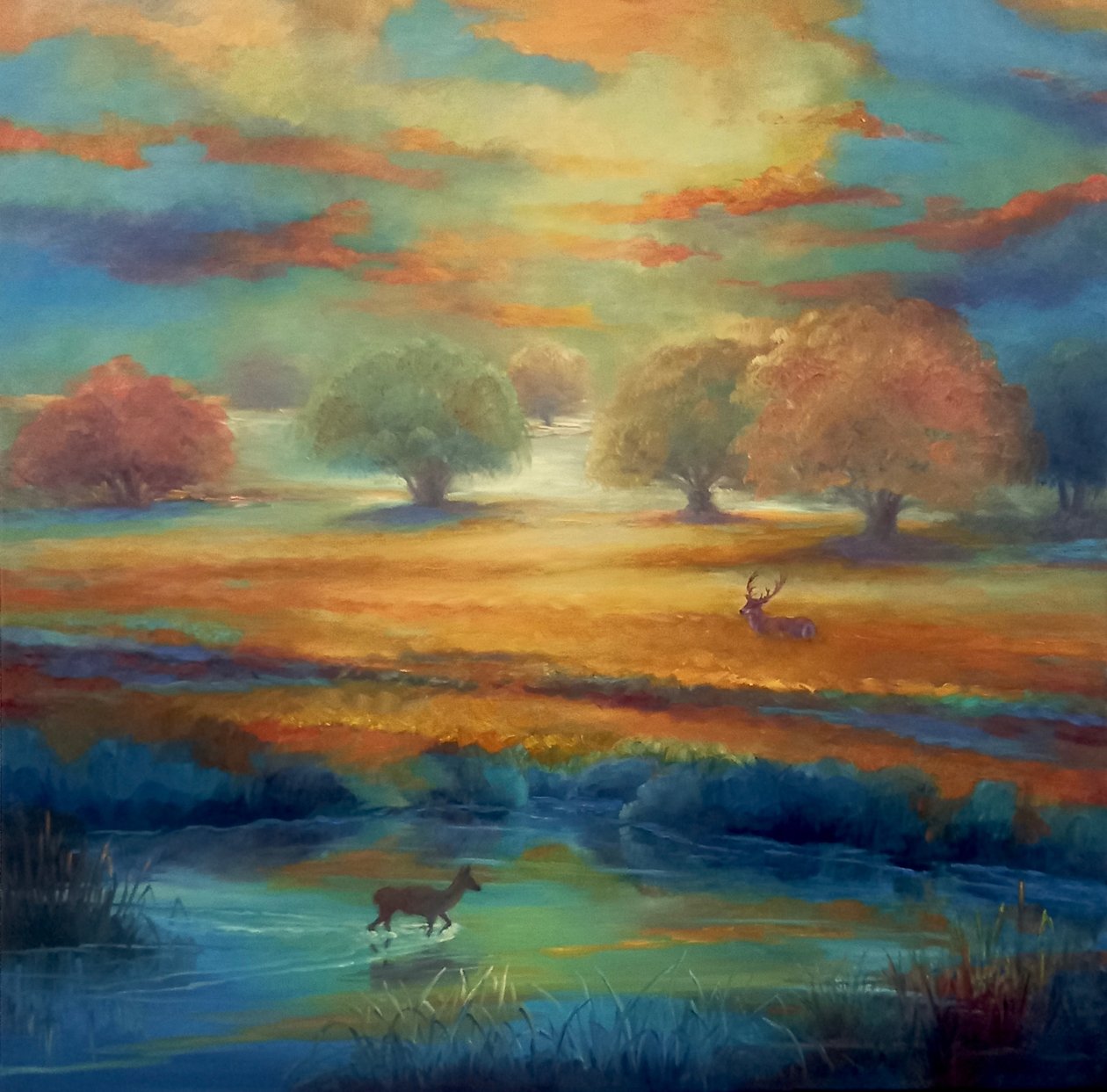 Richmond Park, Green and Gold by Lee Campbell