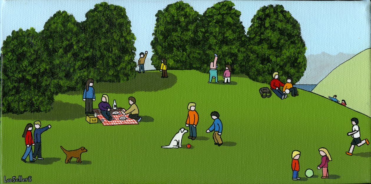 Picnic on the Hill by Lee Sellers