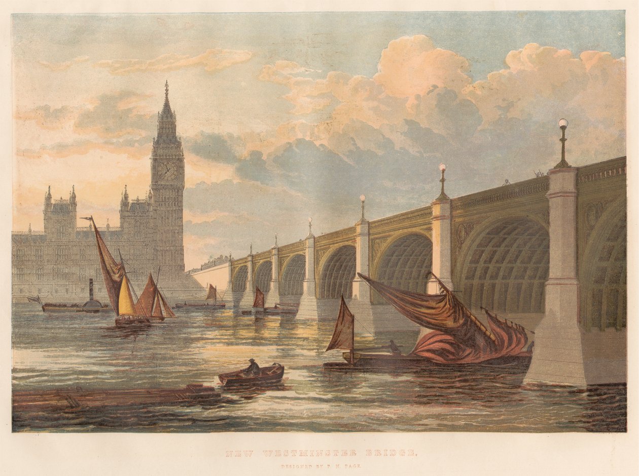New Westminster Bridge, Designed by P. N. Page by Leighton Brothers