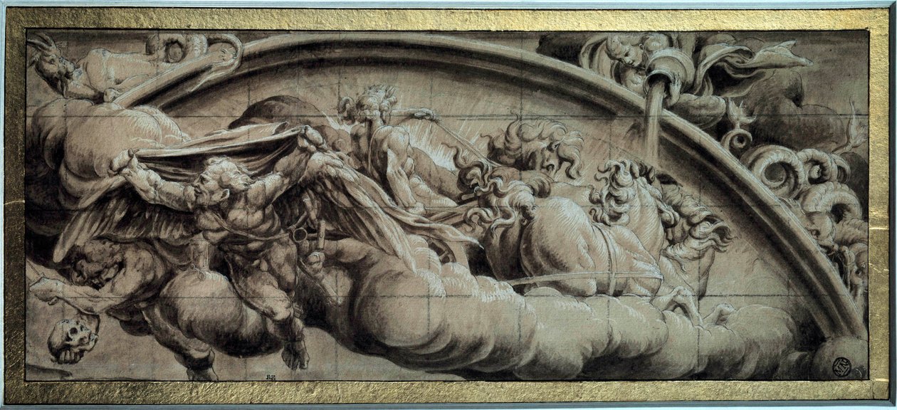 Cycle of the Apollo tank: the Evening or Allegory of winter by Lelio Orsi da Novellara