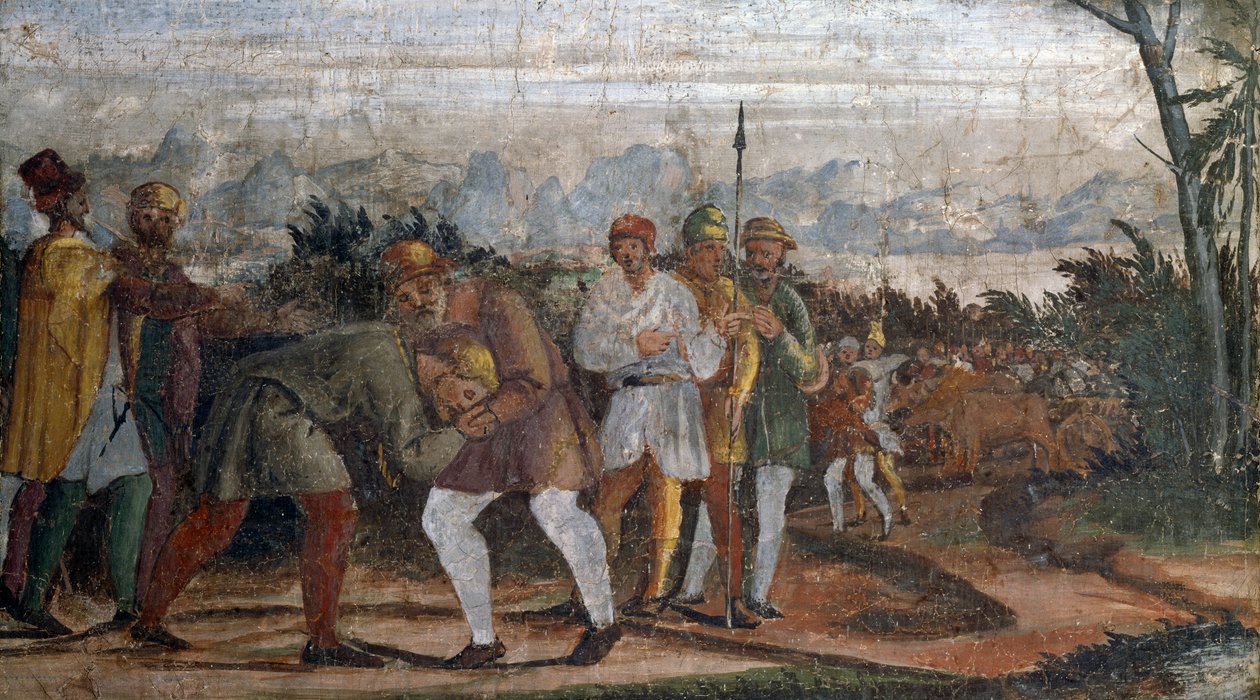 Scene from Life of Prodigal Son, by Circle of Lelio Orsi, Rocca di Novellara, Emilia-Romagna, Italy by Lelio Orsi da Novellara