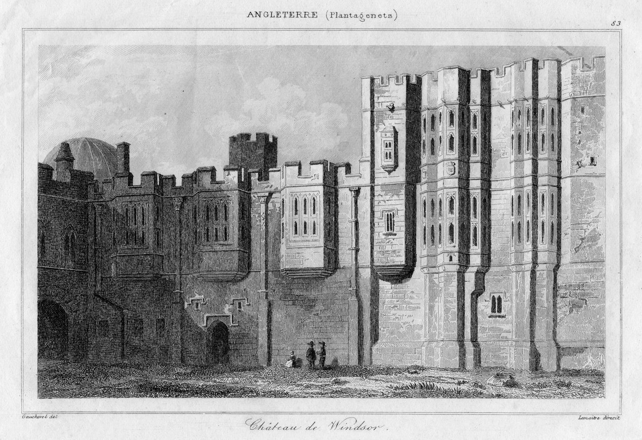 Windsor Castle, Berkshire, 19th century by Lemaitre