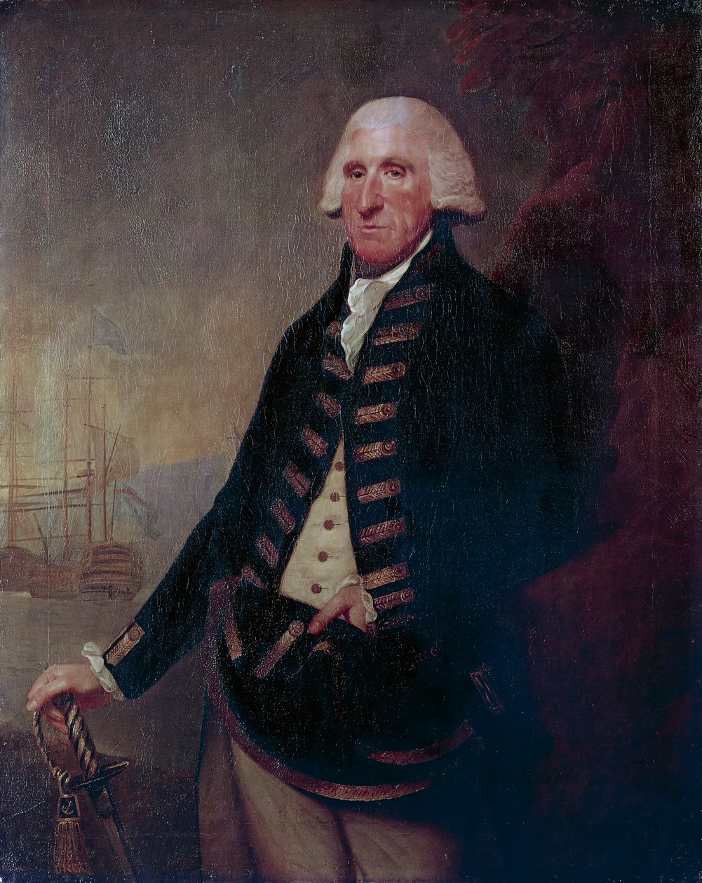 Portrait of Sir Samuel Hood, I Viscount Hood by Lemuel Francis Abbott