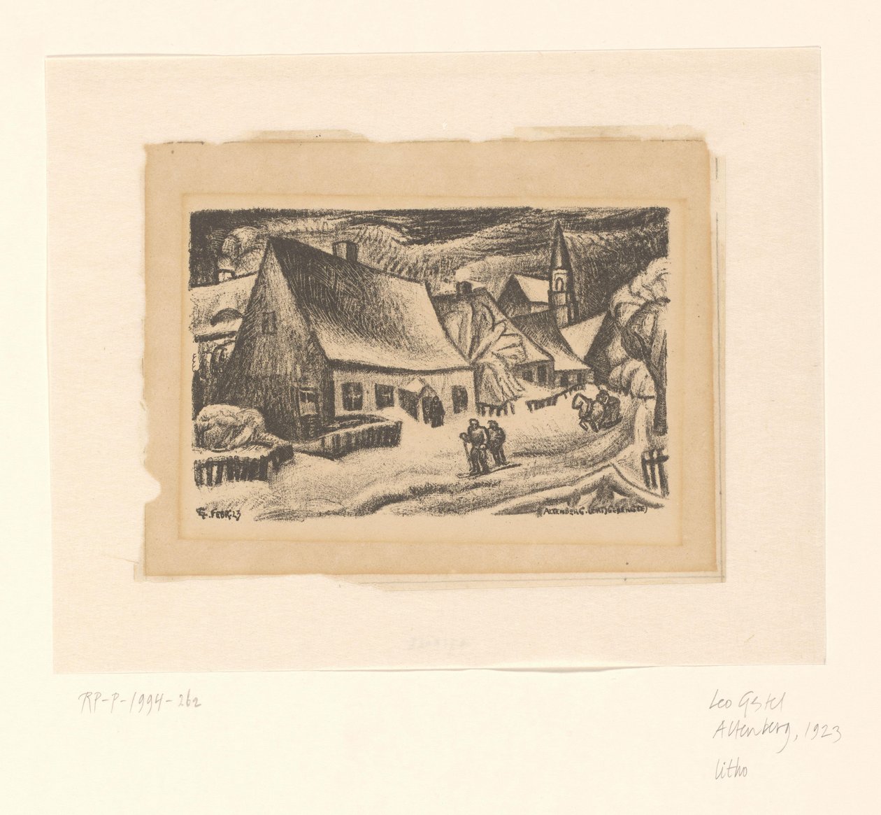 Altenberg (Ore Mountains) by Leo Gestel (signed by artist)