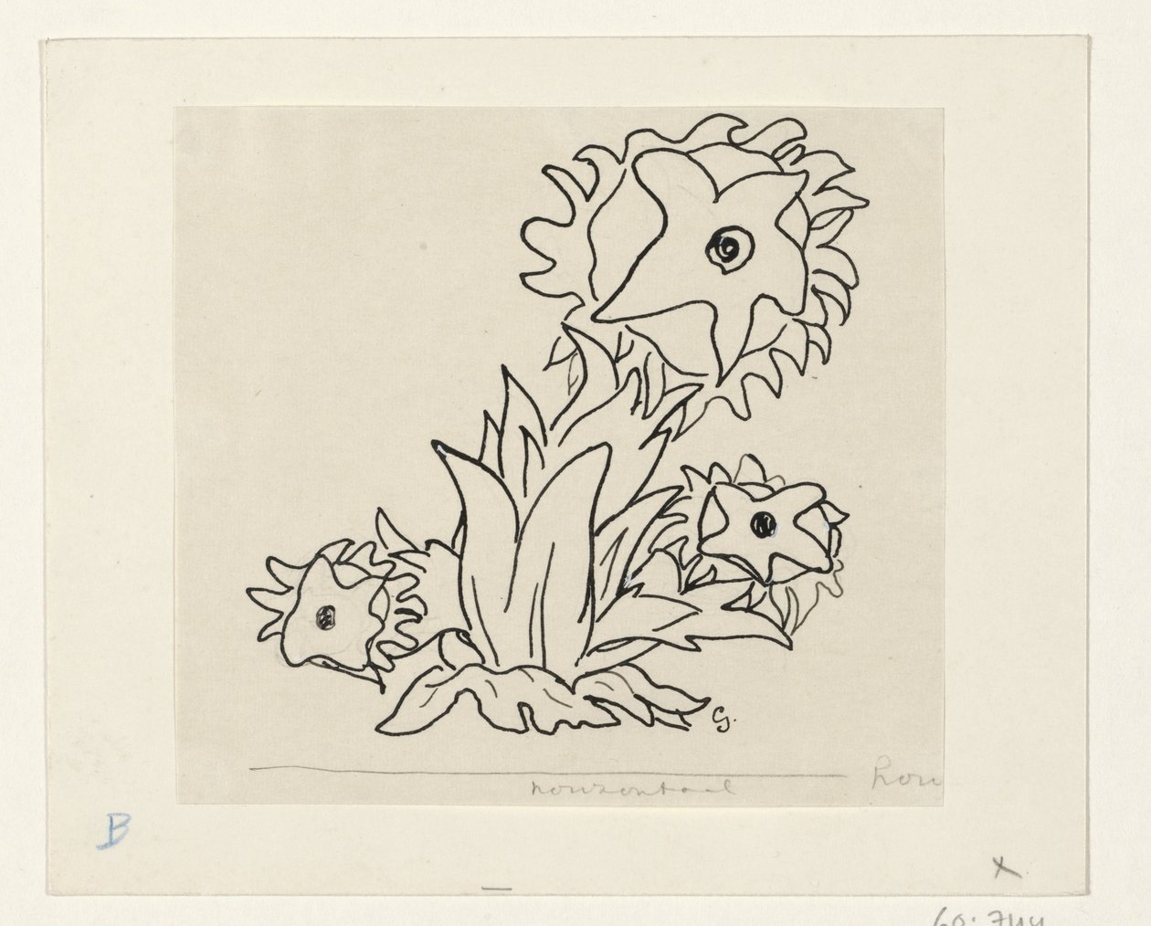 Flowers by Leo Gestel (signed by artist)