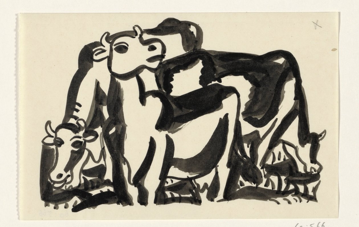 Three Cows by Leo Gestel