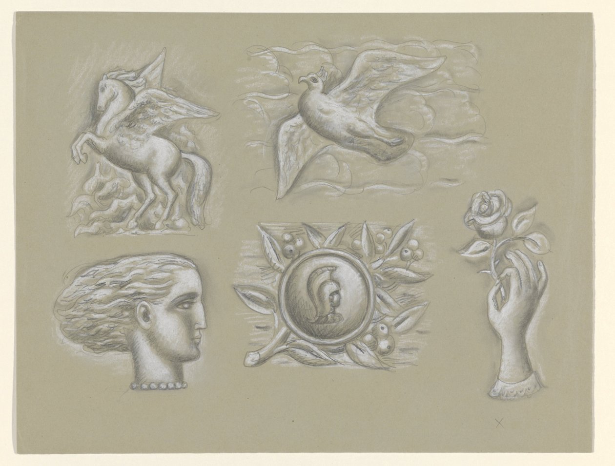 Pegasus, Dove, Woman