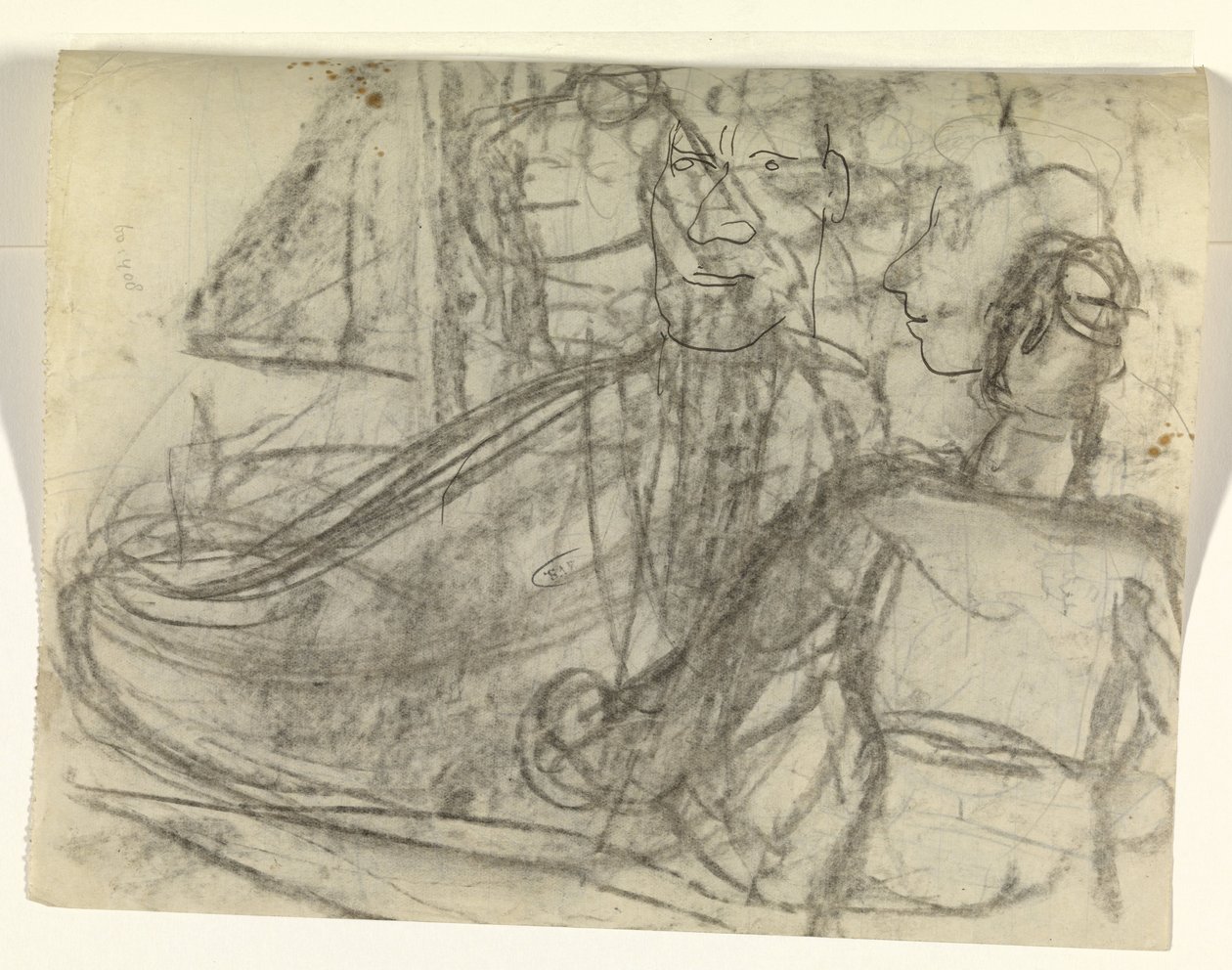 Ship and Figures by Leo Gestel
