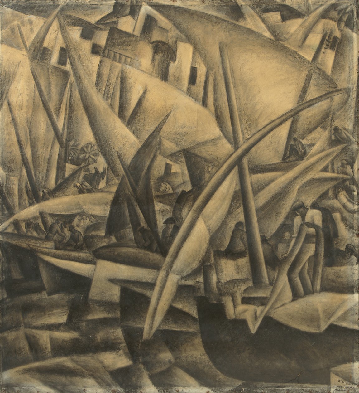 The Harbour of Palma de Mallorca, c.1914 by Leo Gestel