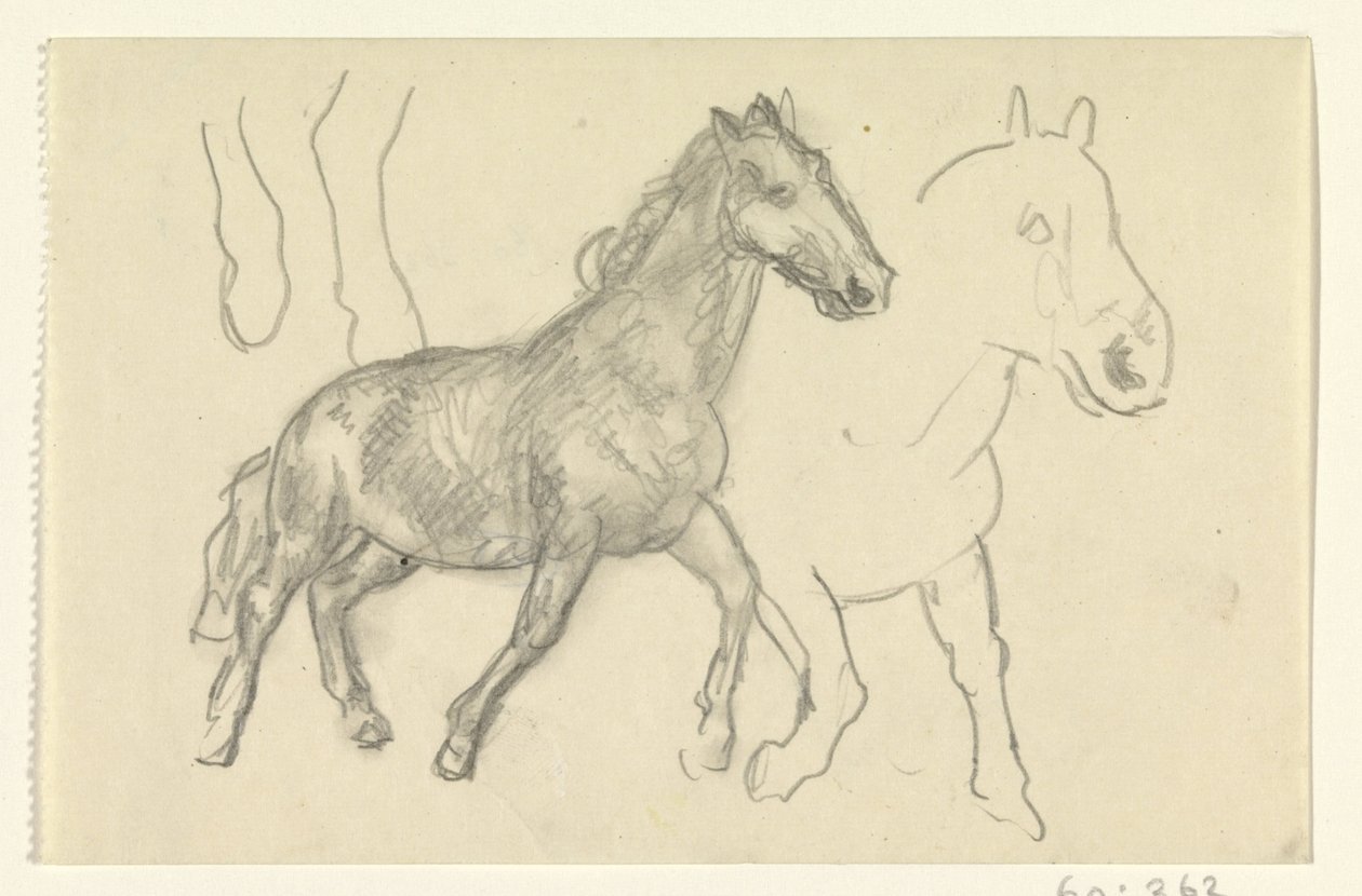 Two Walking Horses by Leo Gestel