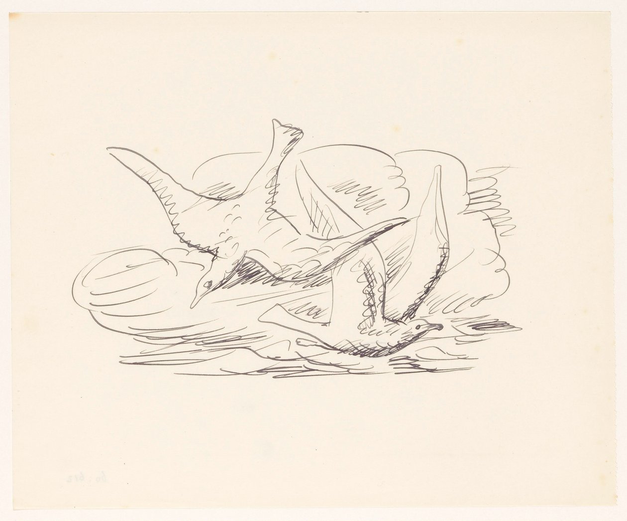 Two Seagulls by Leo Gestel