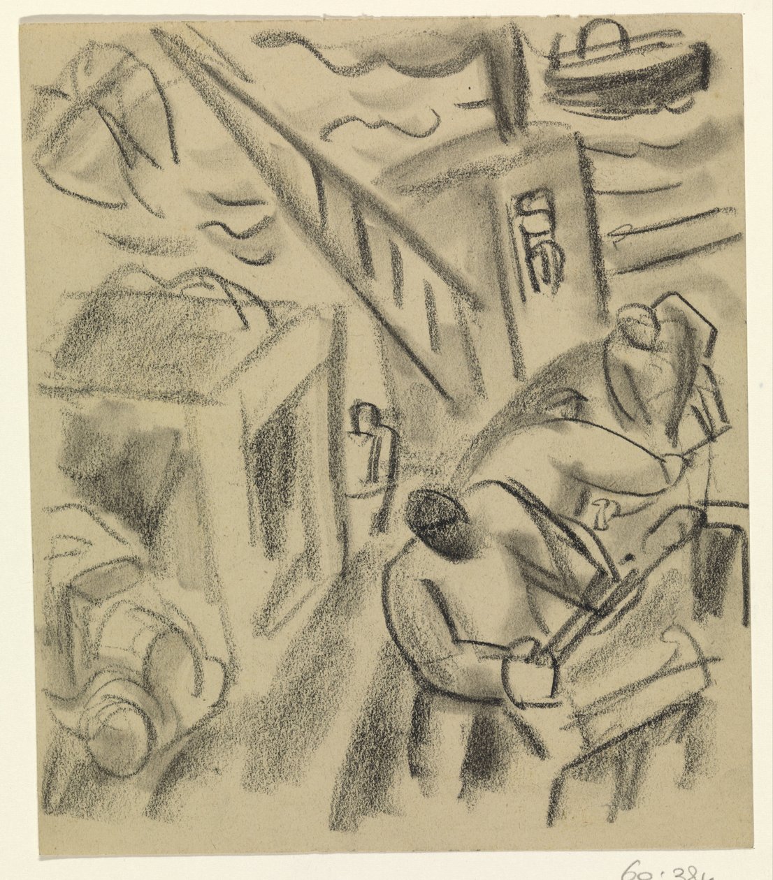 Fisherman on a Fishing Boat by Leo Gestel